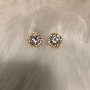 Gold Vermeil and CZ Stud Earrings 💖✨